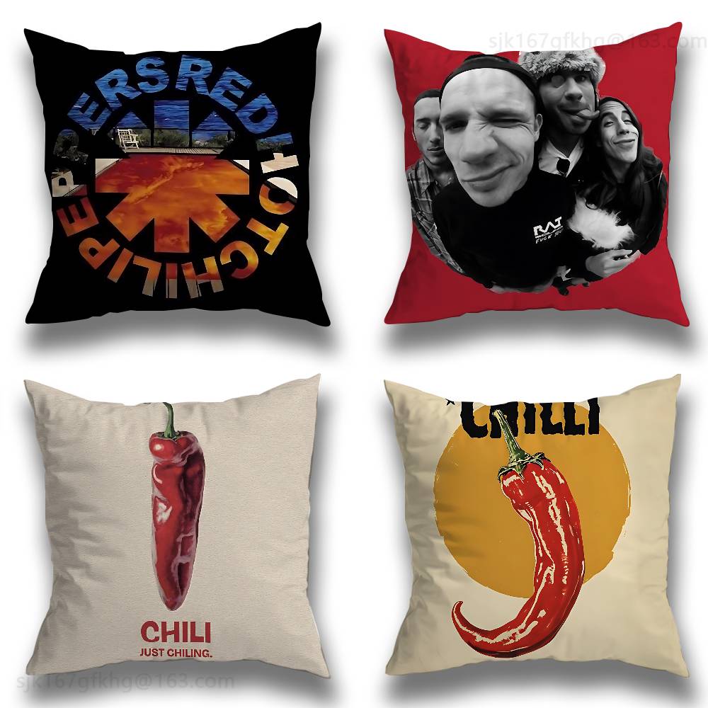 Hot Home Of Textiles - R-Red Hot C-Chili Peppers كيس وسادة