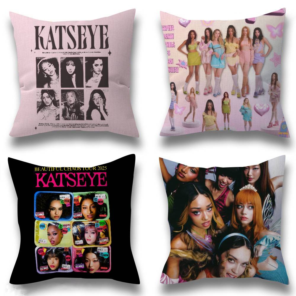 Hot Home Of Textiles - غطاء وسادة Kpop Hot Girl K-KATSEYE