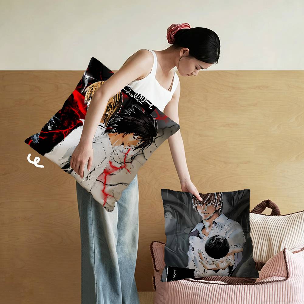 Hot Home Of Textiles - غطاء وسادة أنيمي ديث نوت للغرفة