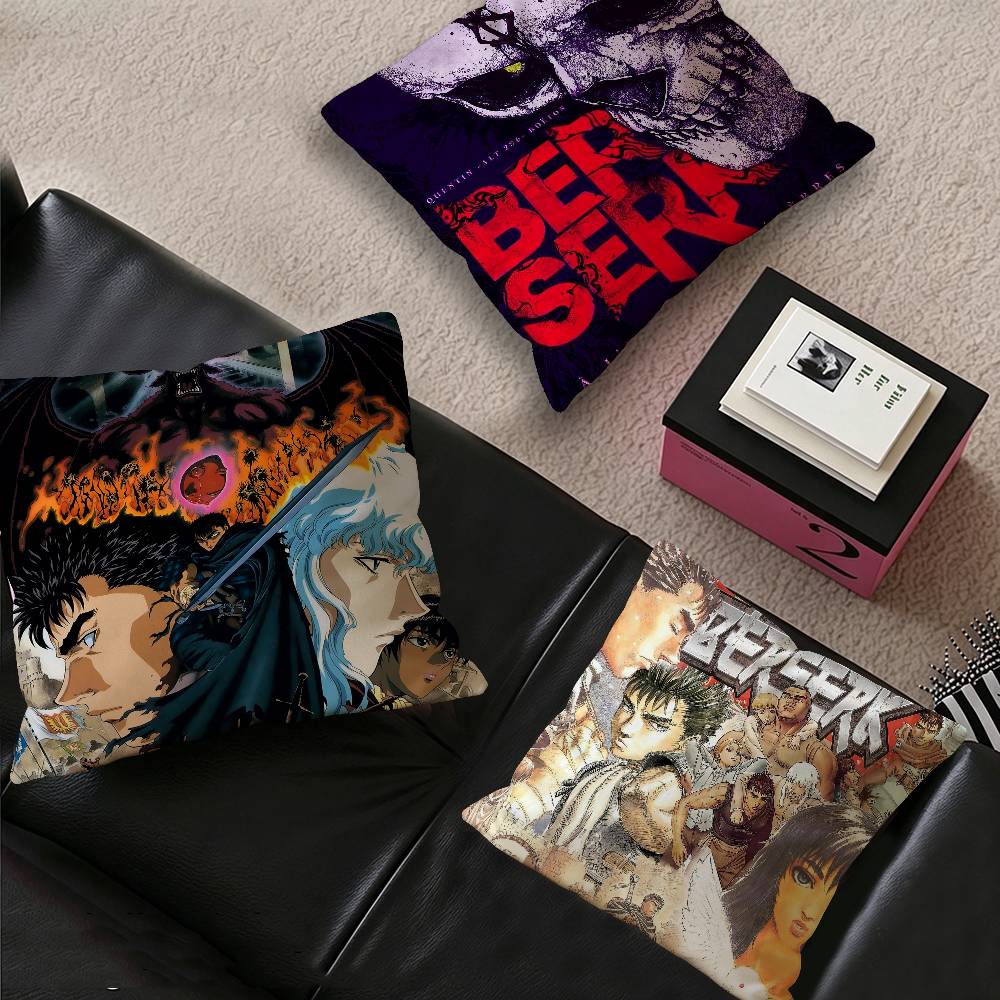 Hot Home Of Textiles - غطاء وسادة أنمي بيرسيرك غتس، غطاء