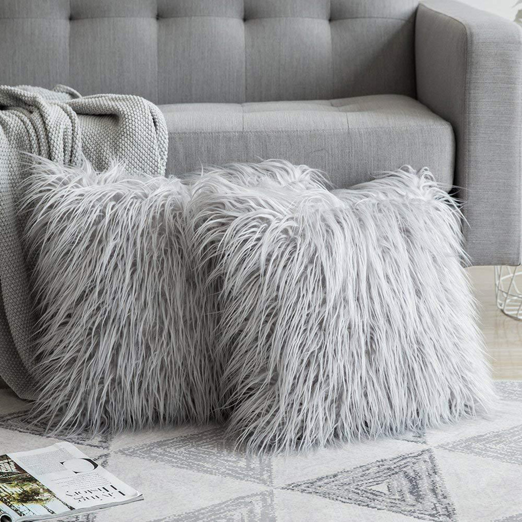 لينة طويلة الفراء منفوش أريكة  - مراجعة Luxury Home Textiles Usa وسعره