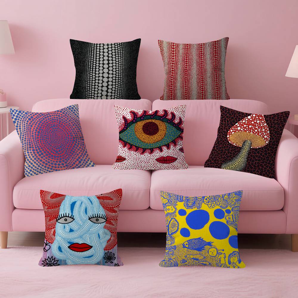 غطاء وسادة مخصص من يايو كوساما - مراجعة Japanese Home Textiles وسعره