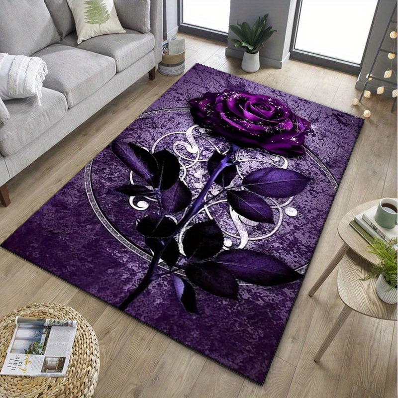 سجادة أوراق أرجوانية لديكور ال - مراجعة Luxury Home Textiles Usa وسعره